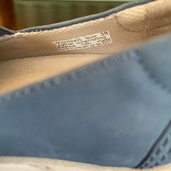 Dansko Laraine Slip On Sneaker (Women) - Blue Waterproof Nubuck - Picture 6 of 10